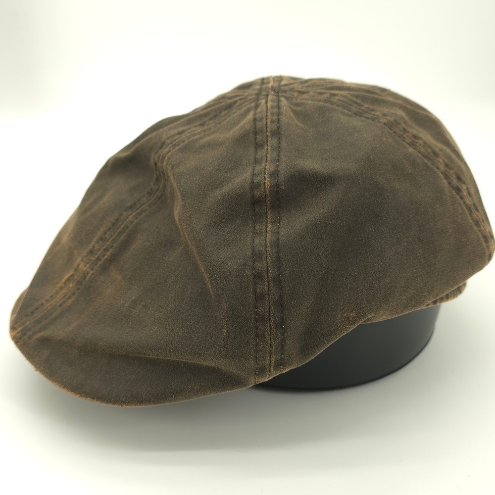 Stetson All American Flat Cap Mens 2XL Brown Cotton Blend Ivy Driver Hat